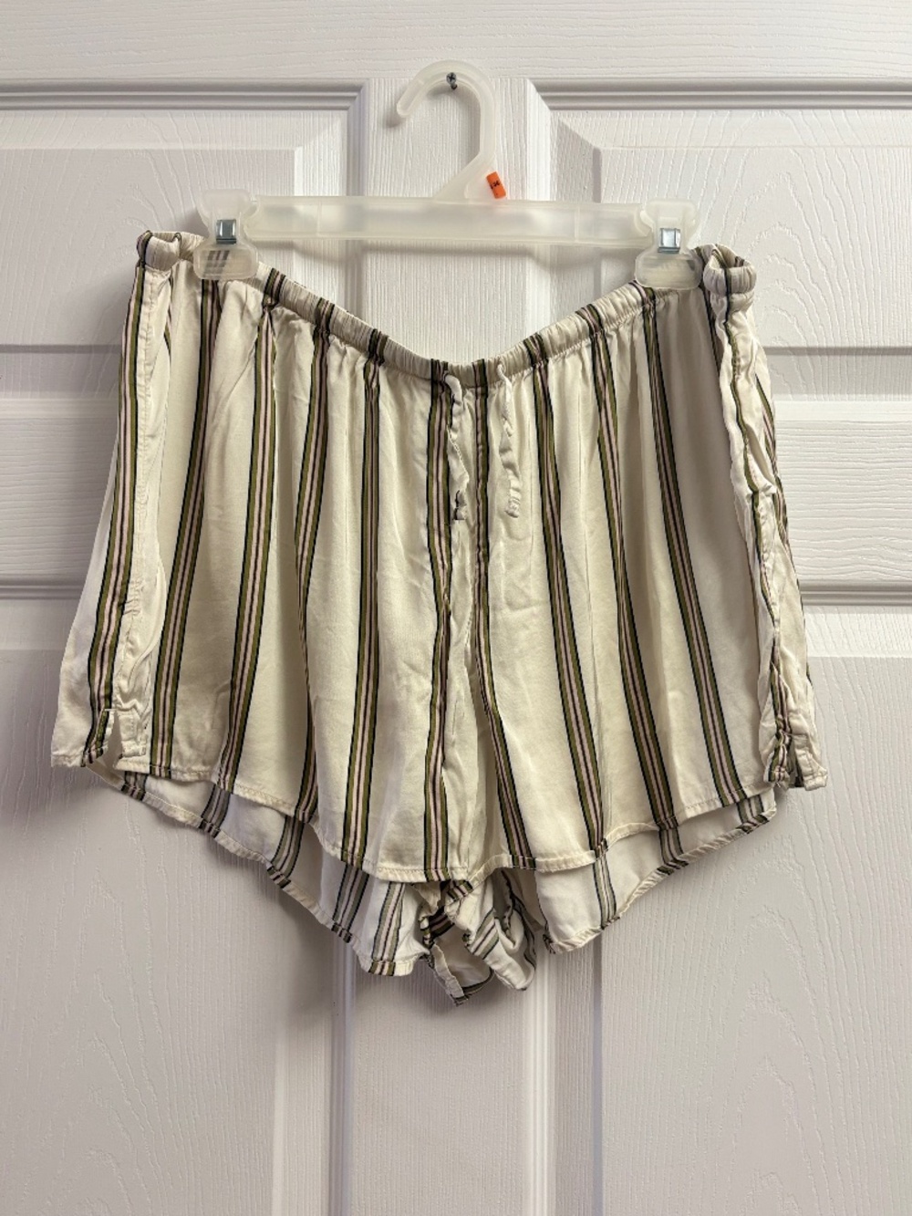 Women's Aerie Tie Front Striped Silky Shorts